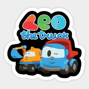 LEO the truck wink and  SCoop friend Sticker